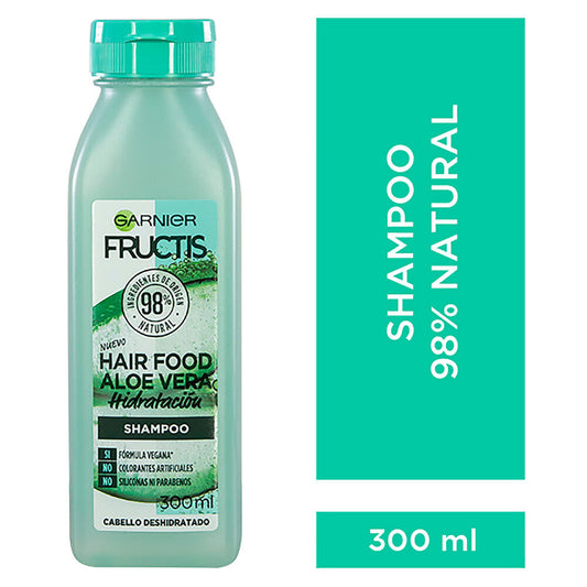 shampoo fructis hair food aloe vera hidratación 300 ml