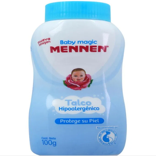 mennen talco para bebŽ baby magic azul 100g