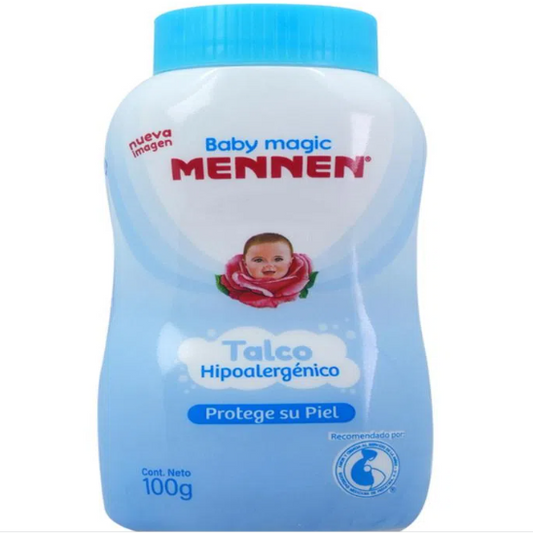 mennen talco para bebŽ baby magic azul 100g