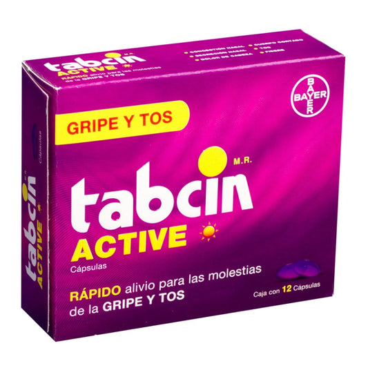 bayer antigripal tabcin active 12 c‡psulas