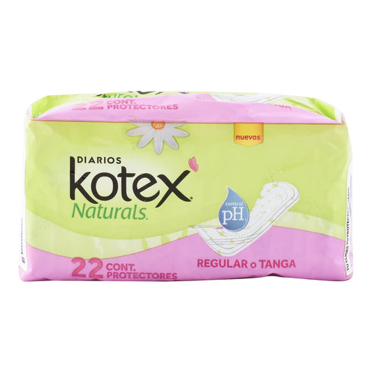 KOTEX PANTY PROTECTOR REGULAR MANZANILLA 22 PIEZAS