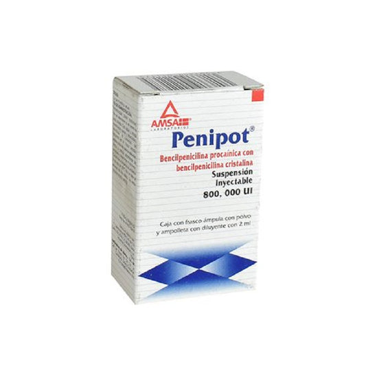 AMSA PENIPOT 800 000 U AMP 2 ML GI