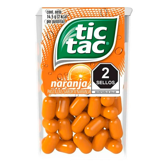 tic tac pastillas naranja