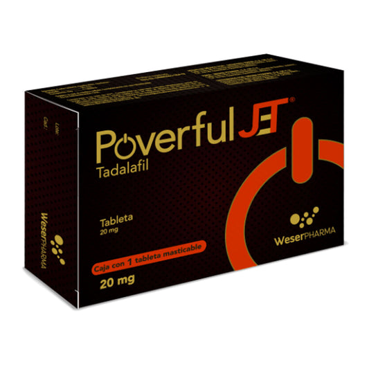 POVERFUL JET JT 20 MG 1 TAB MAST N