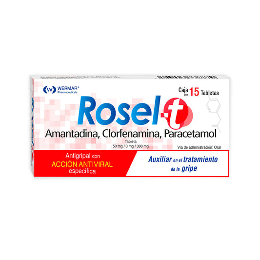 wermar pharmaceuticals rosel con 15 tabletas