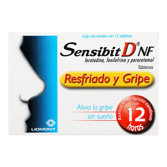 sensibit-d-nf 2.5/5/500 mg con 12 tab