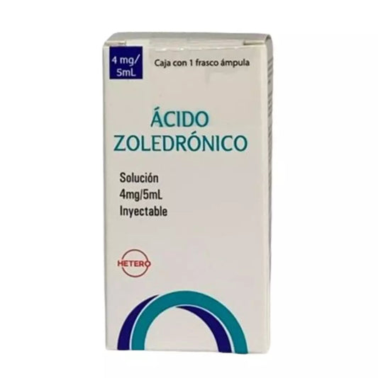 ÁCIDO ZOLEDRÓNICO 4MG/5ML 1 CAJA CON 1 FRASCO