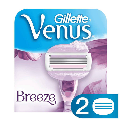 gillette cartuchos para afeitar venus breeze 2 unidades