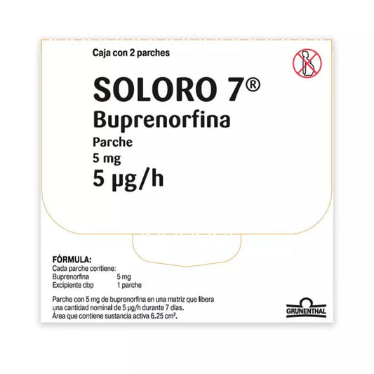 grunenthal soloro7 5 mg 2 parches