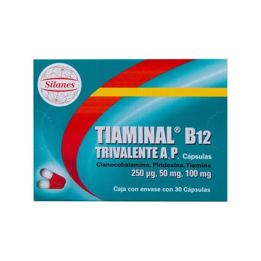 tiaminal b12 trivalente oral 30 capsulas
