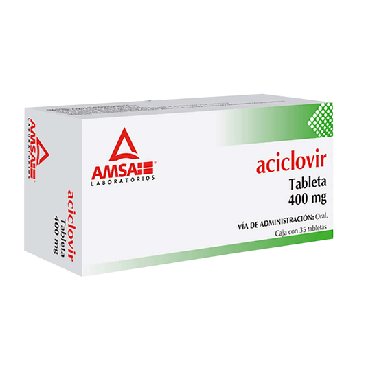 ACICLOVIR TABLETAS 400 MG CAJA C/35