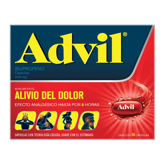 ADVIL (IBUPROFENO) 400MG 10 CÁPSULAS
