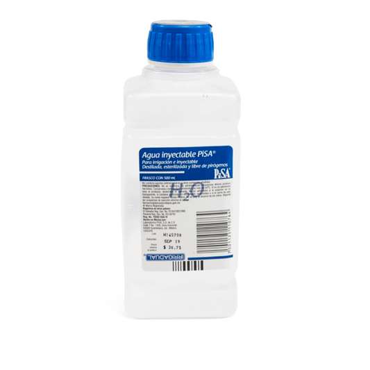 AGUA INYECTABLE/IRRIGACION FRASCO 500 ML