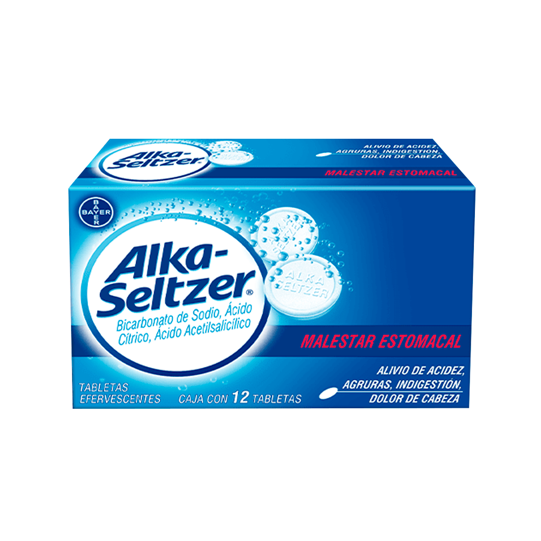 ALKA-SELTZER TABLETAS CAJA C/12