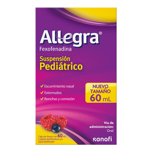 ALLEGRA (FEXOFENADINA) 600 MG/60 ML