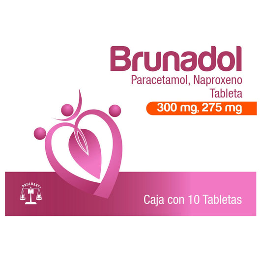 ALTERNAVIDA BRUNADOL PARACETAMOL NAPROXENO 300 MG/275 MG CAJA CON 10 TABLETAS