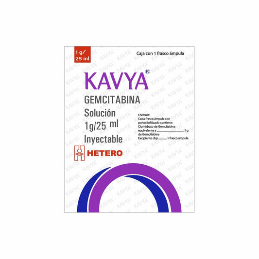 AMAROX KAVYA (GEMCITABINA) 1 G / 25 ML 1 FAM LAB HETERO