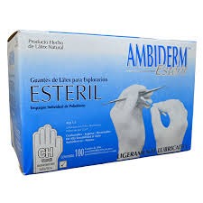 AMBIDERM GUANTE ESTÉRIL CHICO CON 100