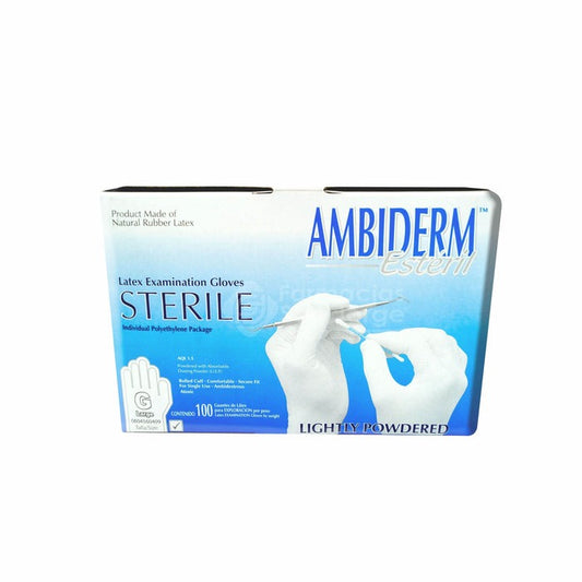 AMBIDERM GUANTE ESTÉRIL GRANDE CON 100