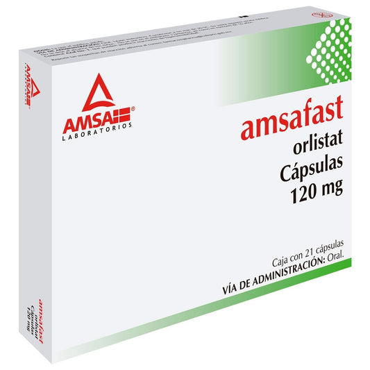 AMSAFAST (ORLISTAT) 120 MG CAJA CON 21 CÁPSULAS