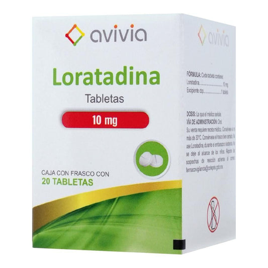 AVIVIA LORATADINA 10 MG 20 TABLETAS