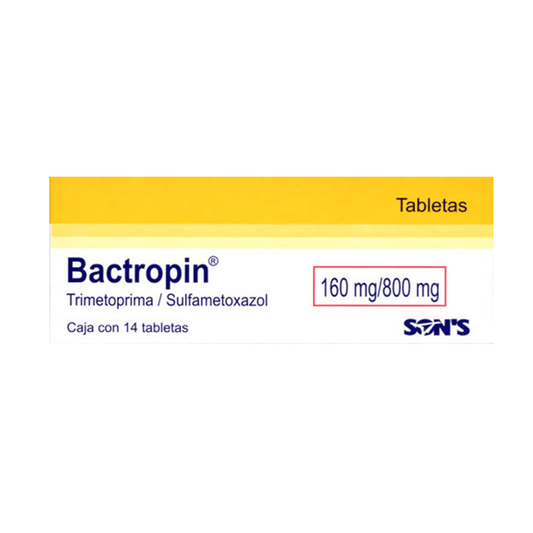 BACTROPIN (TRIMETROPRIM/SULFAMETAXOL) TABLETAS 160 MG/800 MG CAJA C/14
