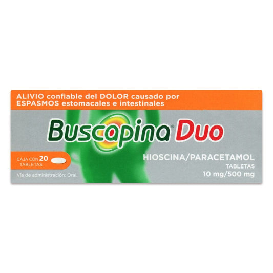 BUSCAPINA DUO HIOSCINA 10 TABLETAS
