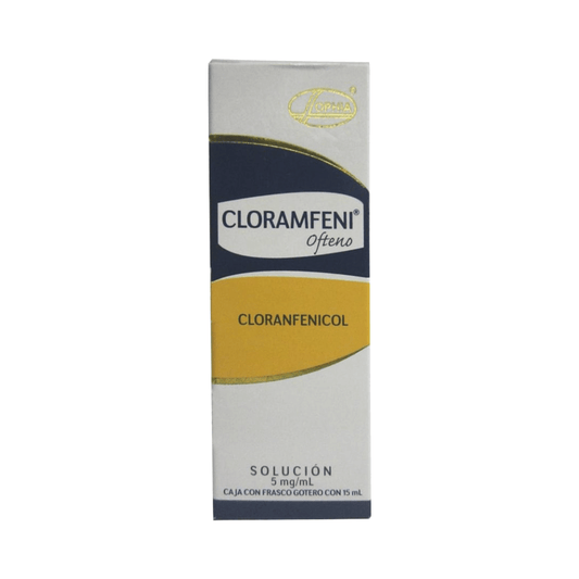 CLORAMFENI (CLORANFENICOL) SOLUCION 5 MG/ML FRASCO C/15 ML