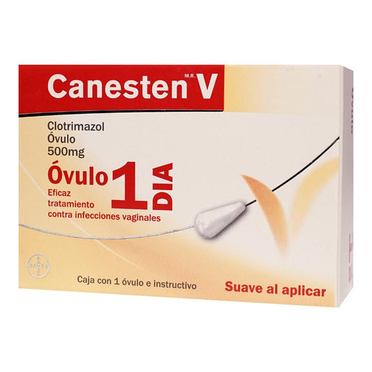 CANESTEN V 1 DÍA 500 MG CON 1 ÓVULO