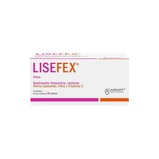 CARNOT LISEFEX SUPLEMENTO ALIMENTICIO POLVO 30 SOBRES