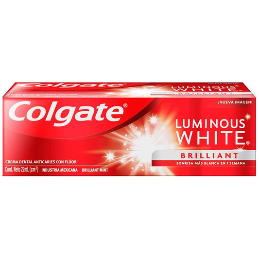 COLGATE PASTA DENTAL LUMINOUS WHITE 22 ML