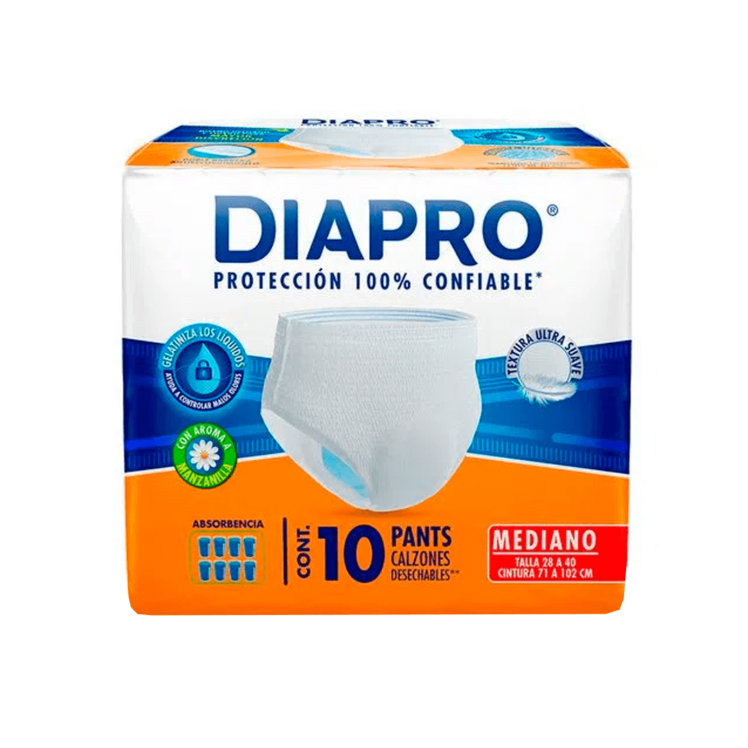 DIAPRO PAÑAL MEDIANO PANTS C/10