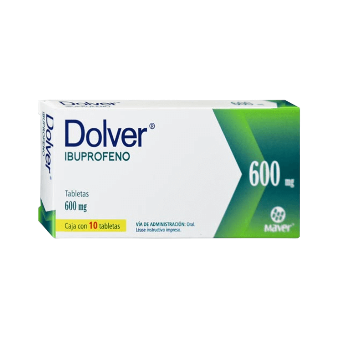 DOLVER (IBUPROFENO) TABLETAS 600 MG CAJA C/10