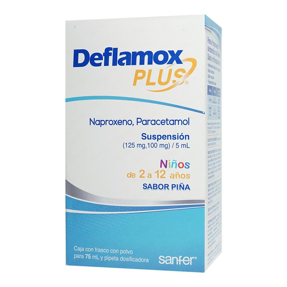 DEFLAMOX PLUS 125/100 MG SUSPENSIÓN 75 ML