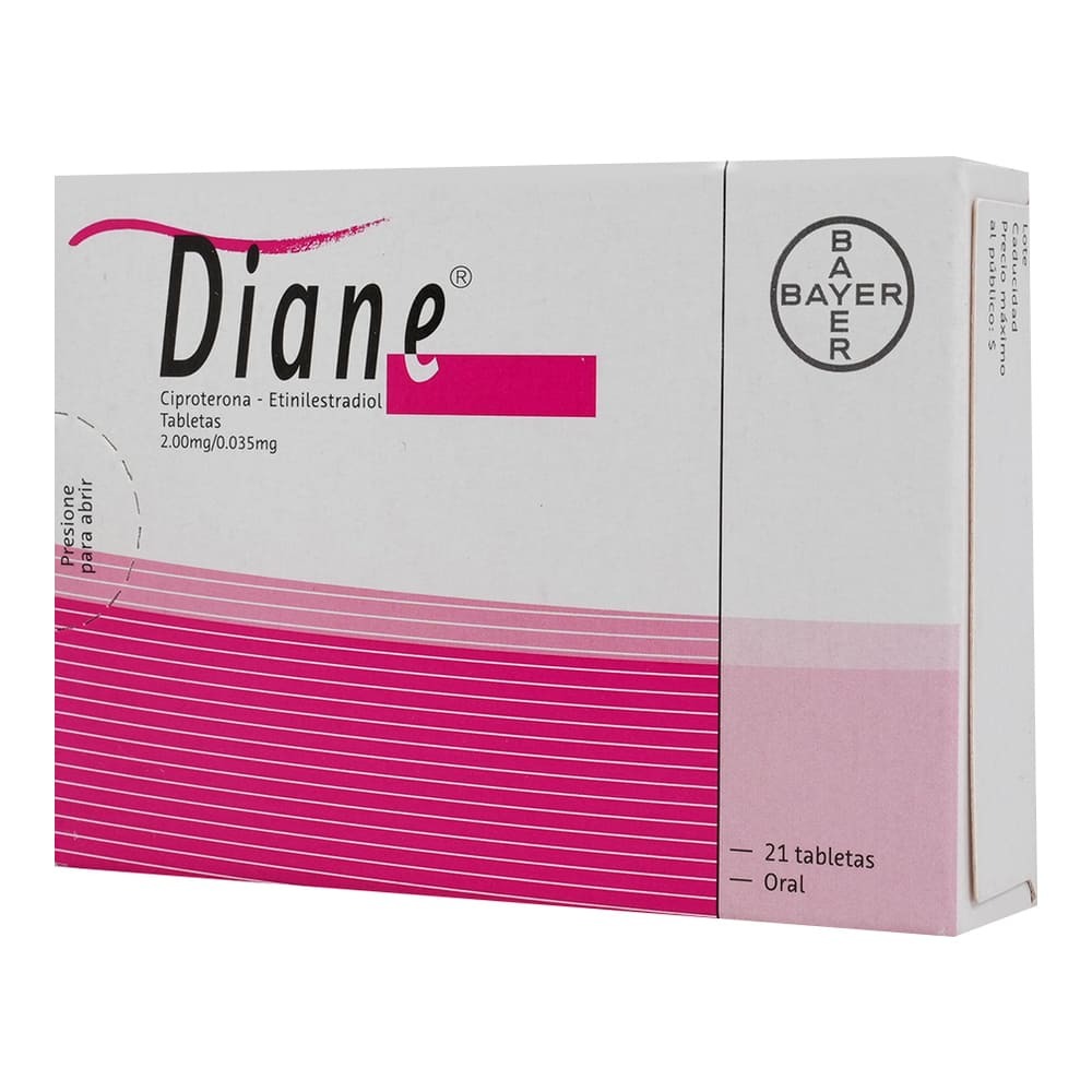 DIANE 2 MG / 0.035 MG 21 TABLETAS