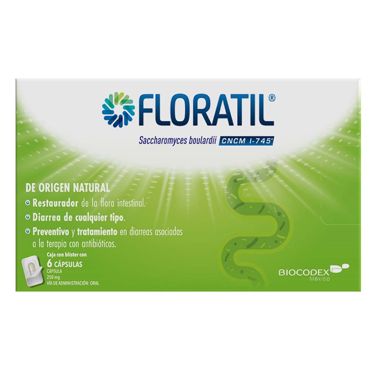 FLORATIL 250 MG 6 CÁPSULAS