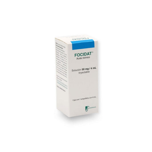 FOCIDAT ÁCIDO FOLÍNICO 50 MG/4 ML FCO AMP