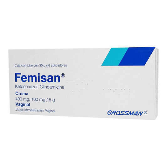 FEMISAN CON 6 APLIC 400/100 MG CREMA 30 G