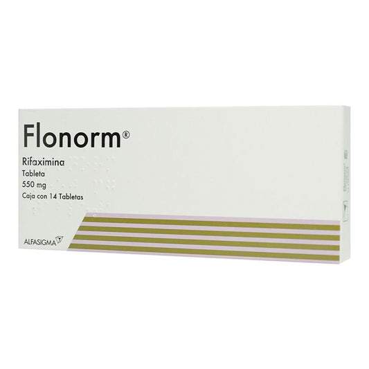 FLONORM 550 MG 14 TABLETAS