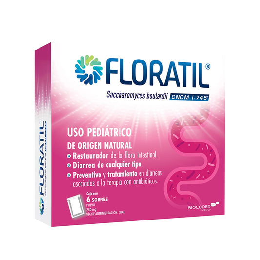 FLORATIL 250 MG CON 6 SOBRES