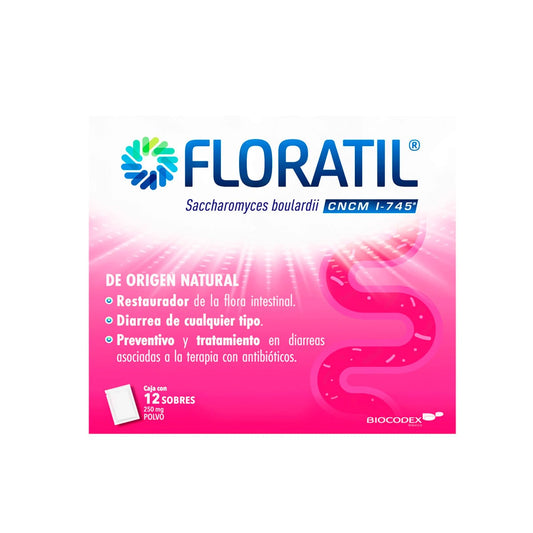 FLORATIL 250 MG POLVO 12 SOBRES