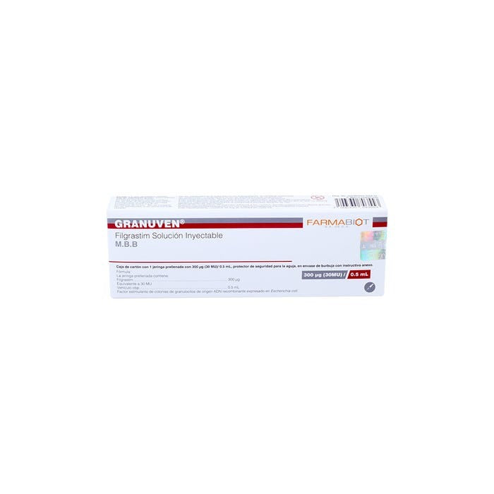 GRANUVEN (FILGRASTIM) 300 MCG C/1 JERINGA PRELLENADA