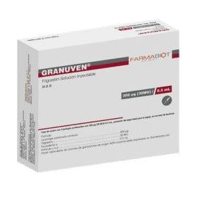 GRANUVEN (FILGRASTIM) 300MCG/ML 5 JERINGAS PRELLENADAS