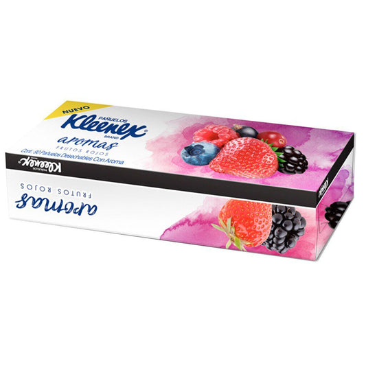 KLEENEX AROMAS FRUTOS ROJOS C/90 PAÑUELOS