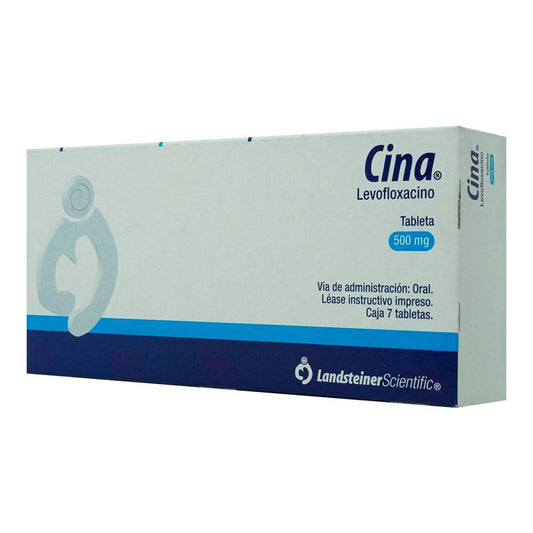 LANDS PHAR CINA LEVOFLOXACINO 500 MG 7 TABLETAS