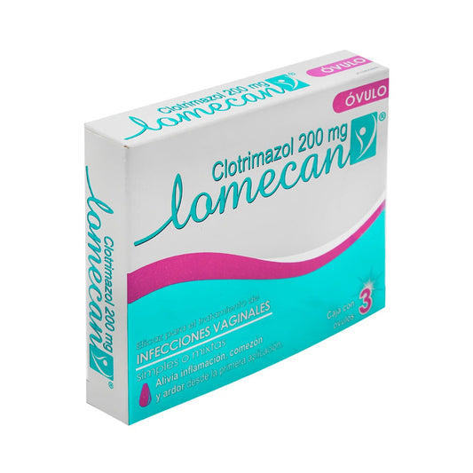 LOMECAN 200 MG CAJA CON 3 ÓVULOS VAGINALES