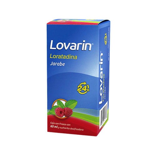 LOVARIN LORATADINA SUSPENSIÓN 100 MG FRASCO CON 60 ML