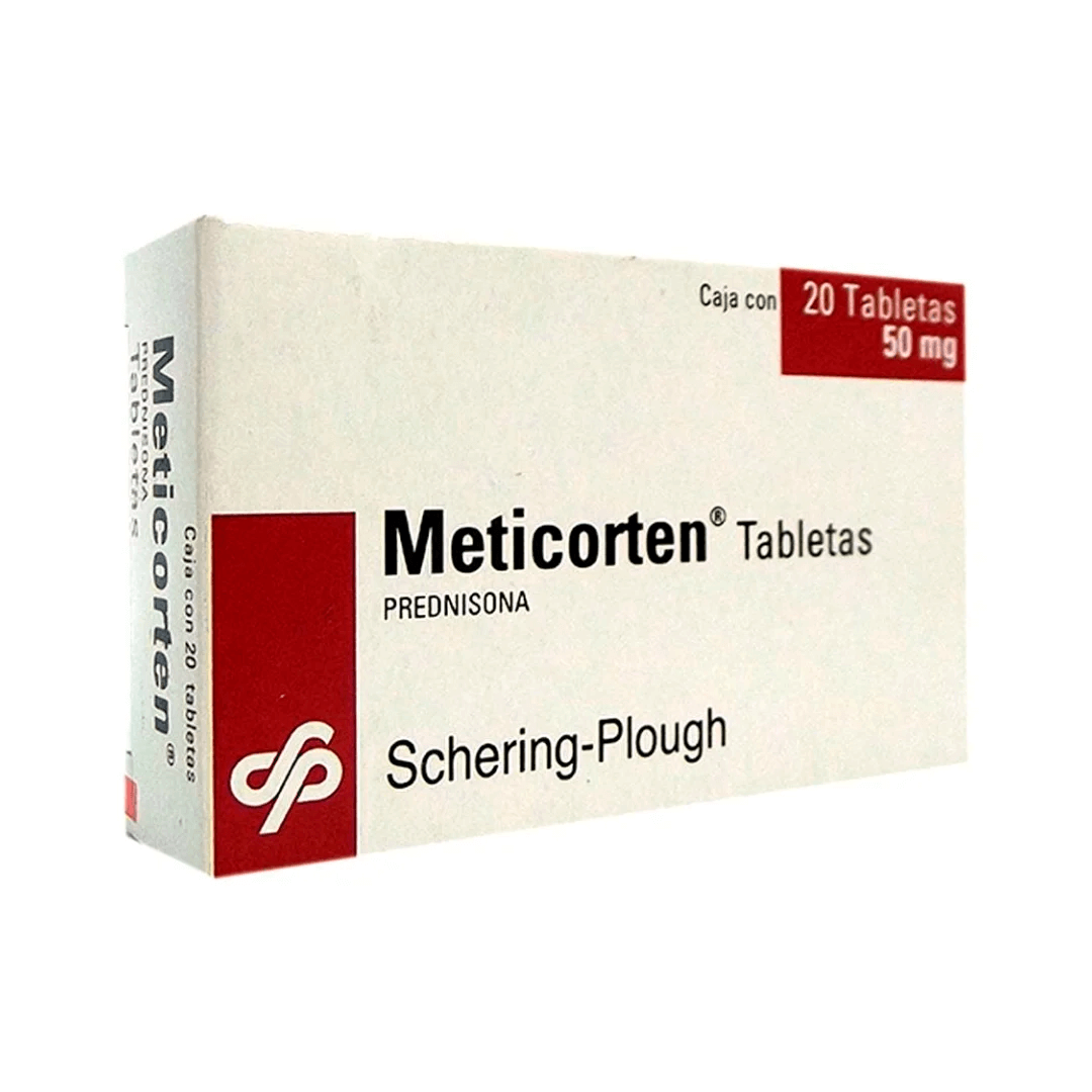METICORTEN (PREDNISONA) TABLETAS 50 MG CAJA C/20