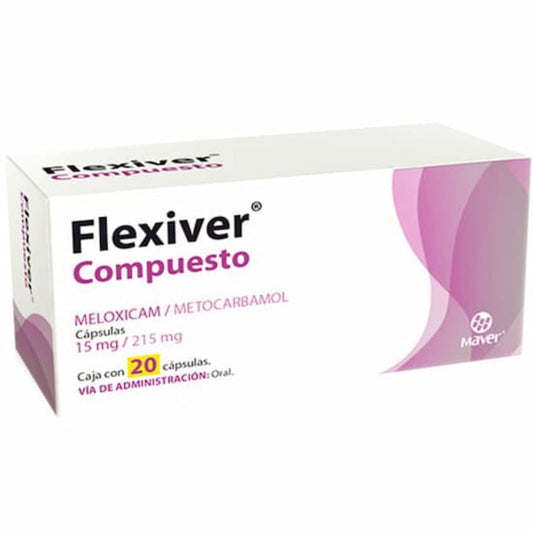 MAVER MELOXICAM METOCARBAMOL FLEXIVER COMP 15/215 MG C/2