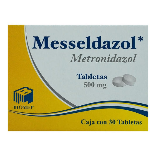 MESSELDAZOL 500 MG C/30 TABLETAS